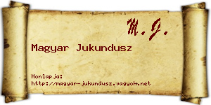 Magyar Jukundusz névjegykártya