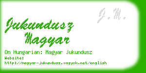 jukundusz magyar business card